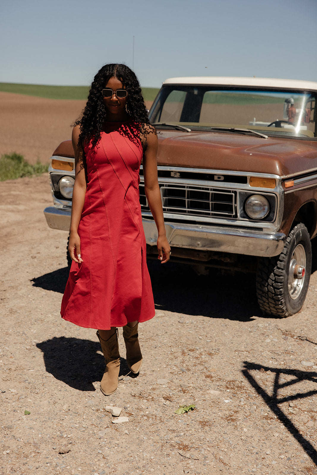 Vintage Sparkler Midi Dress