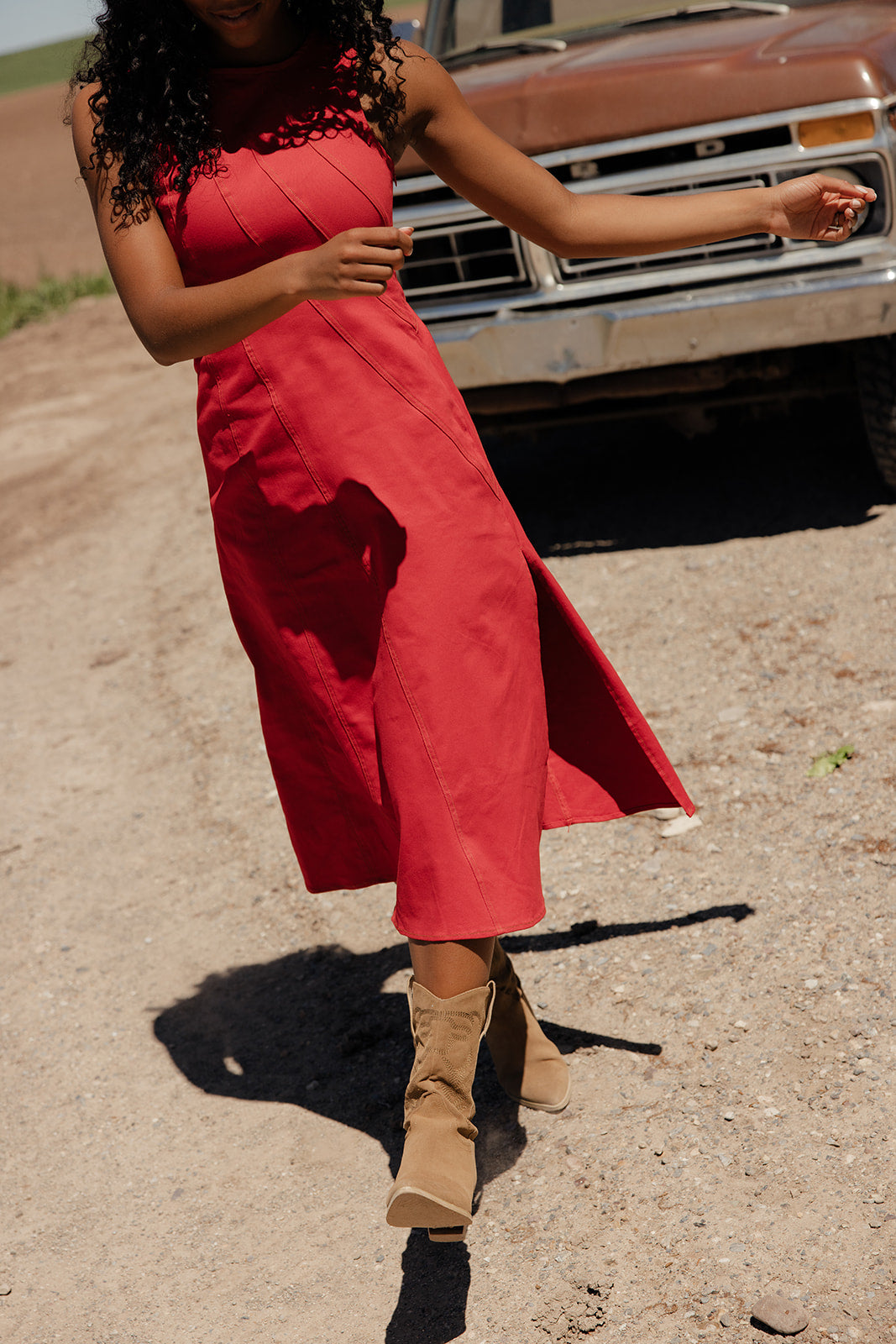 Vintage Sparkler Midi Dress