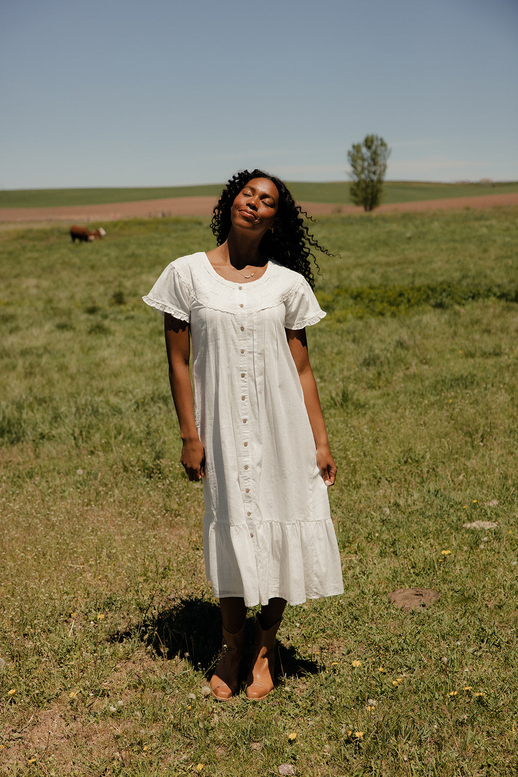 Firefly Button Dress