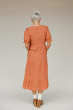 Rust Revival Tiered Dress
