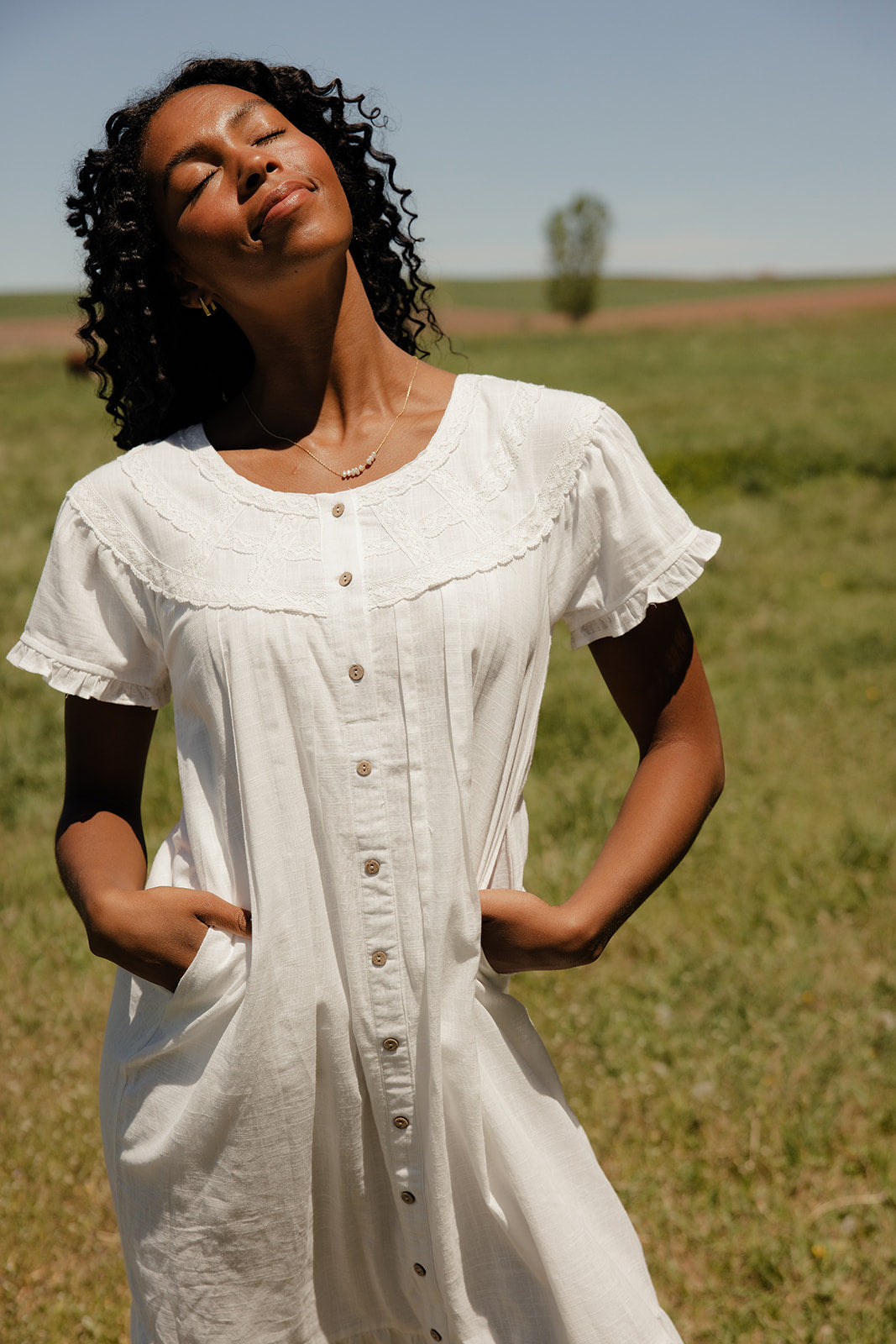 Firefly Button Dress