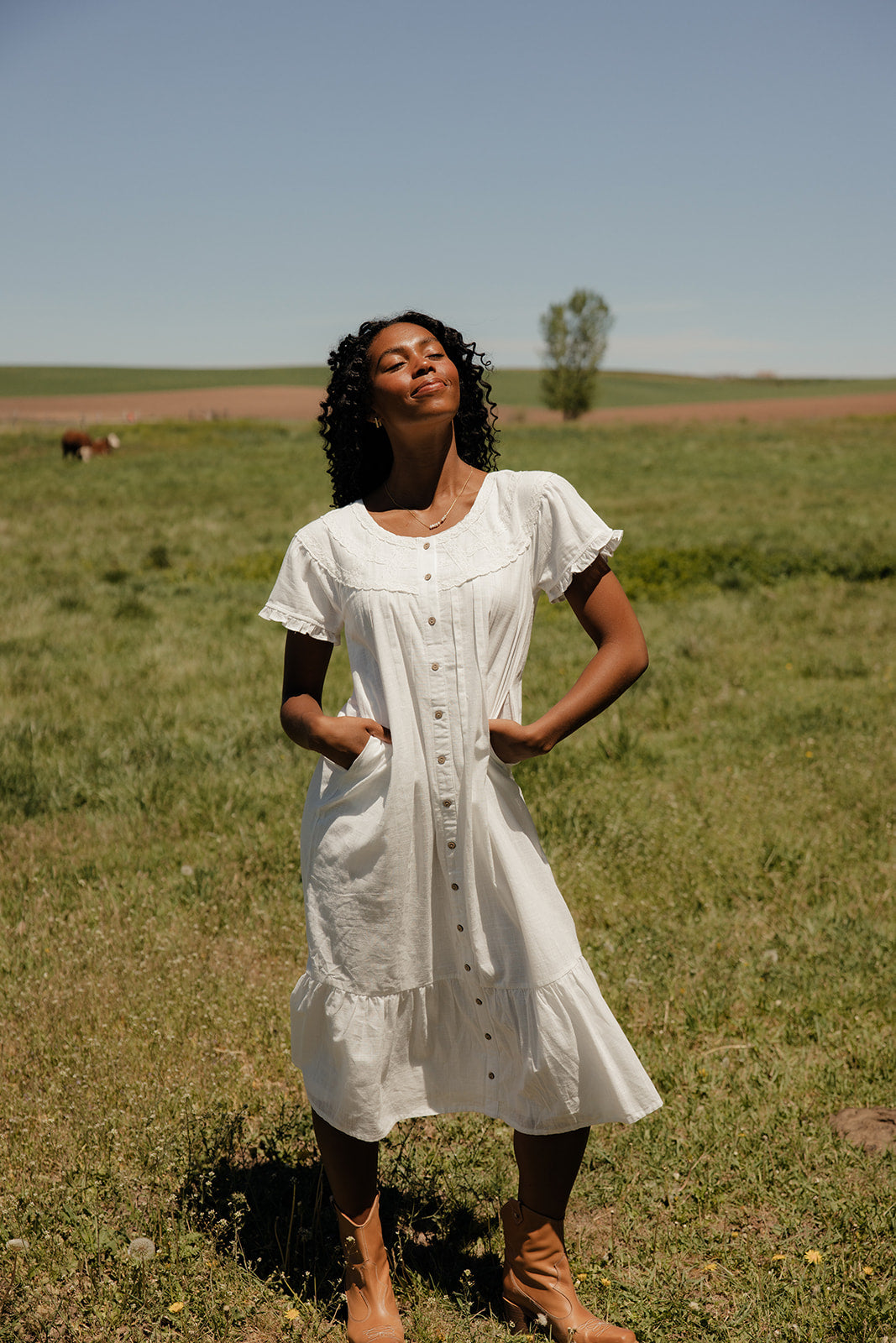 Firefly Button Dress
