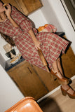 Scholar Plaid Midi Dress