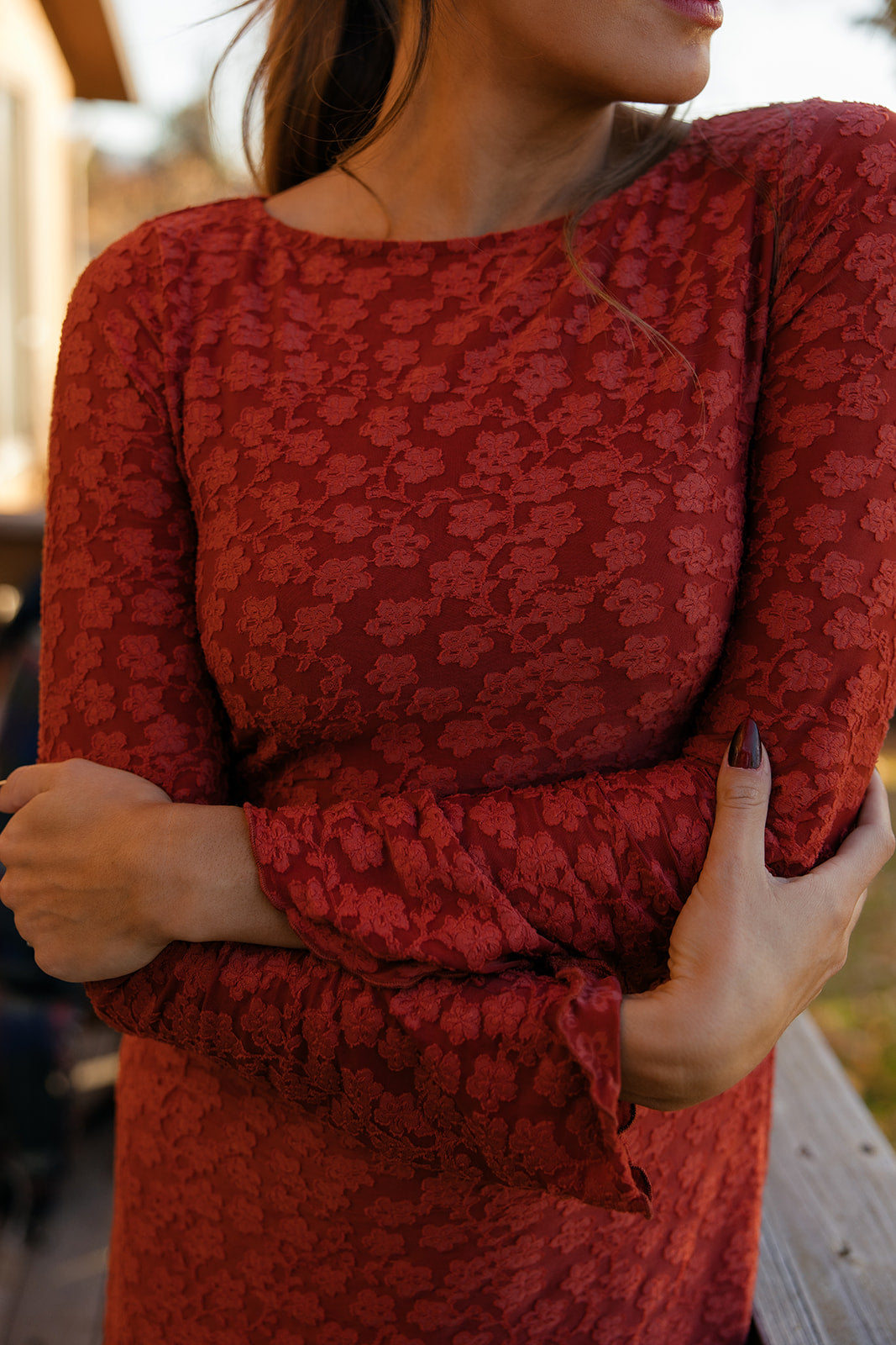 Scarlet Meadow Floral Dress