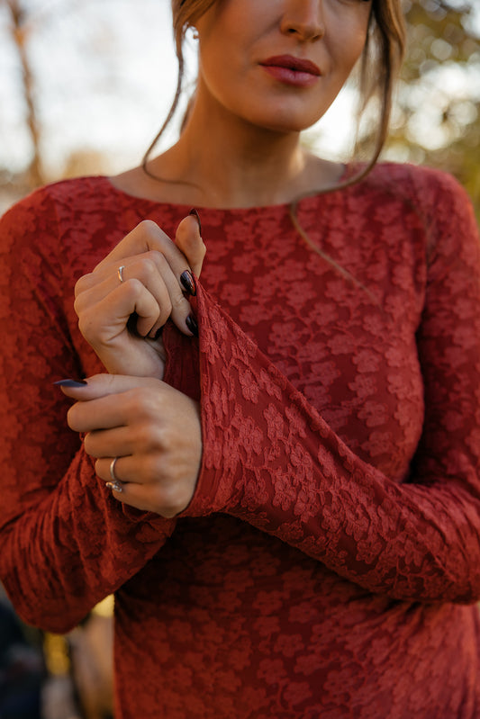 Scarlet Meadow Floral Dress