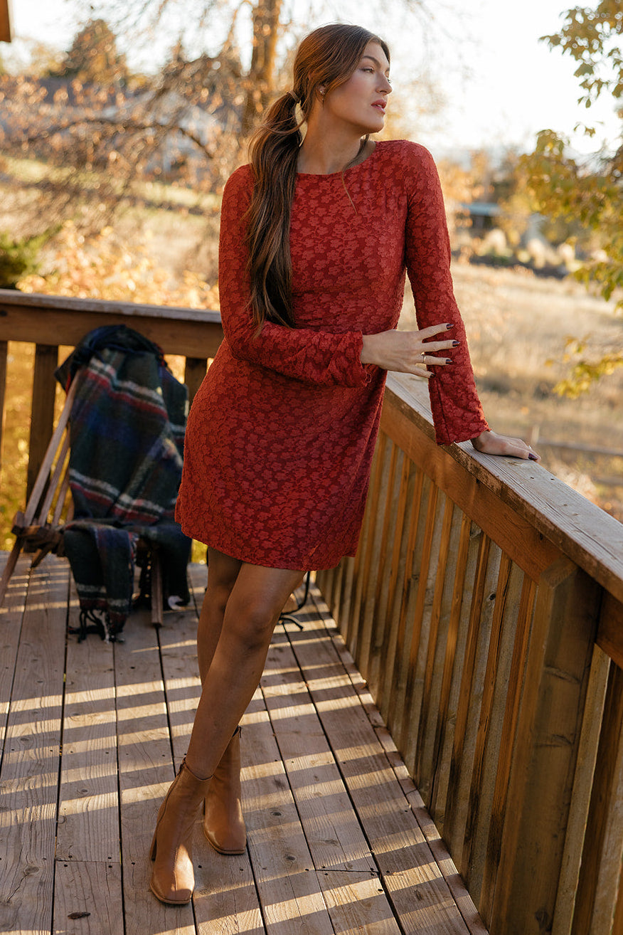 Scarlet Meadow Floral Dress