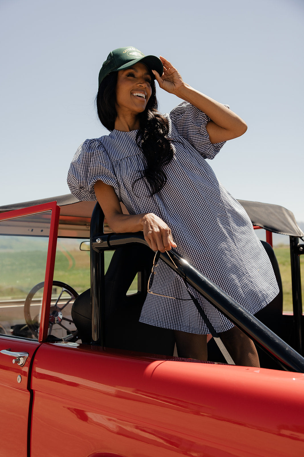 Navy Skies Babydoll Dress