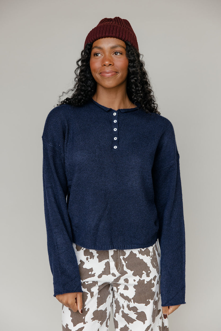 Nightshade Henley Sweater