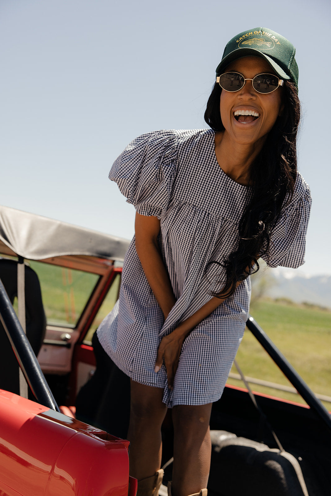 Navy Skies Babydoll Dress