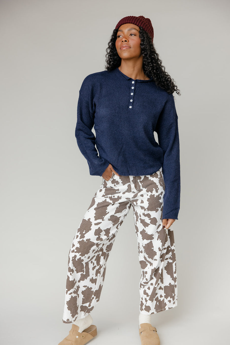 Nightshade Henley Sweater