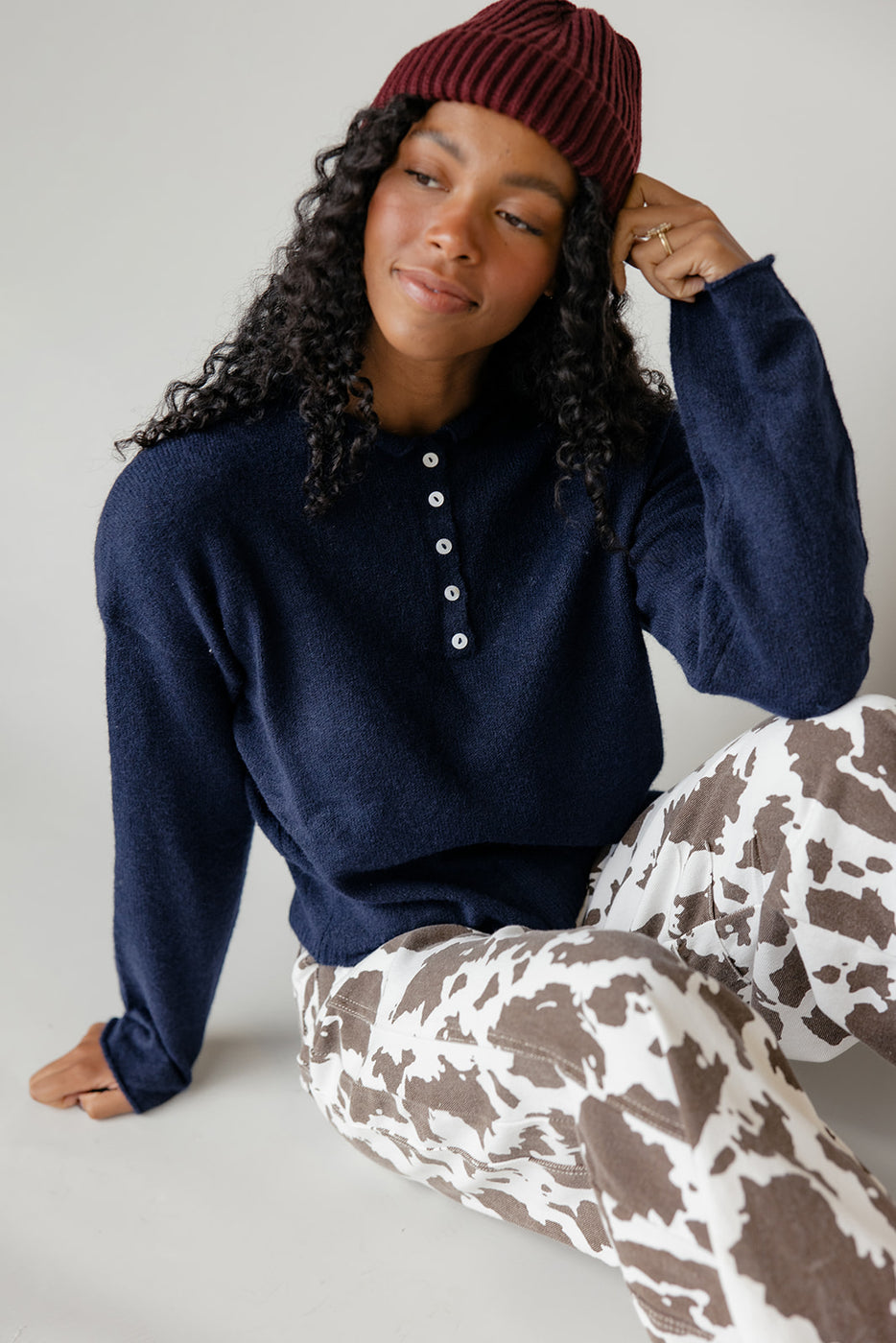 Nightshade Henley Sweater