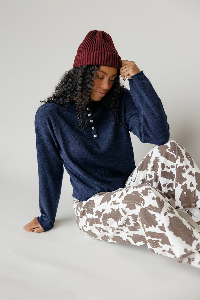 Nightshade Henley Sweater