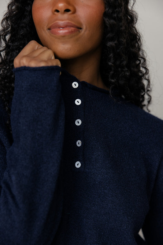 Nightshade Henley Sweater