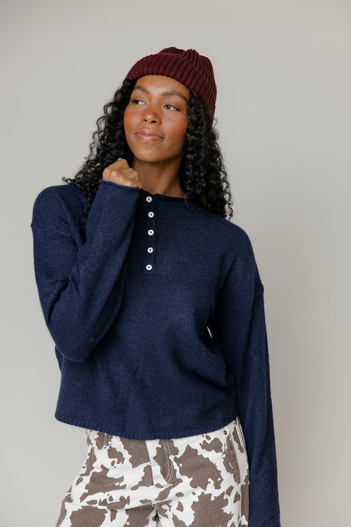 Nightshade Henley Sweater