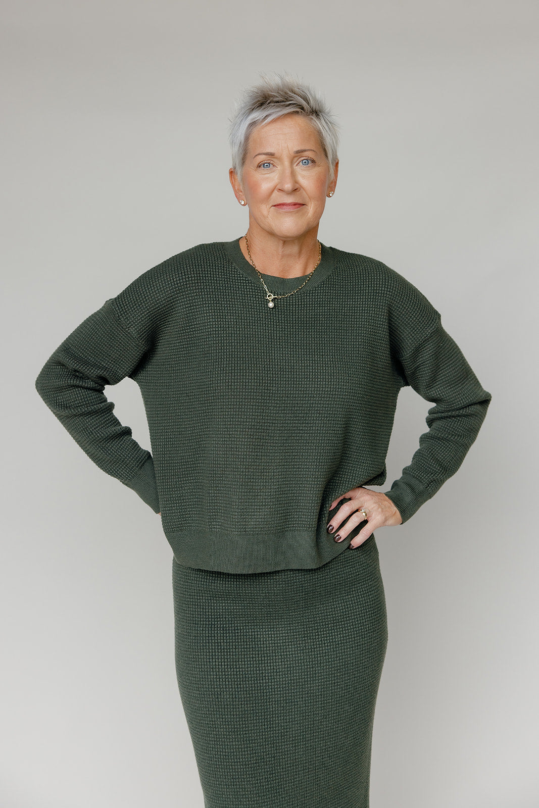 Brantley Waffle Textured Sweater