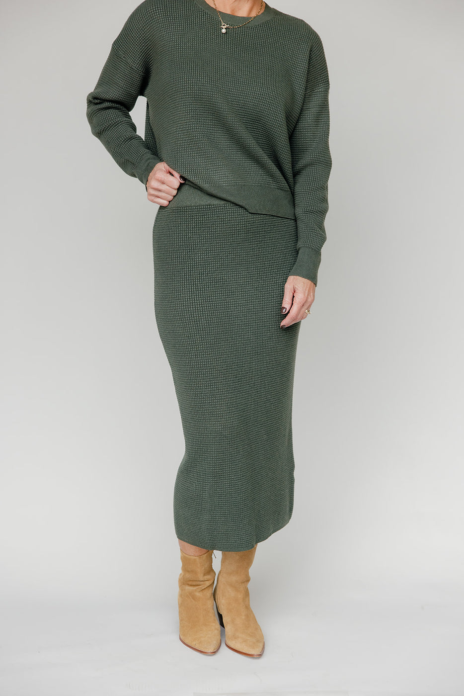 Brantley Waffle Textured Skirt