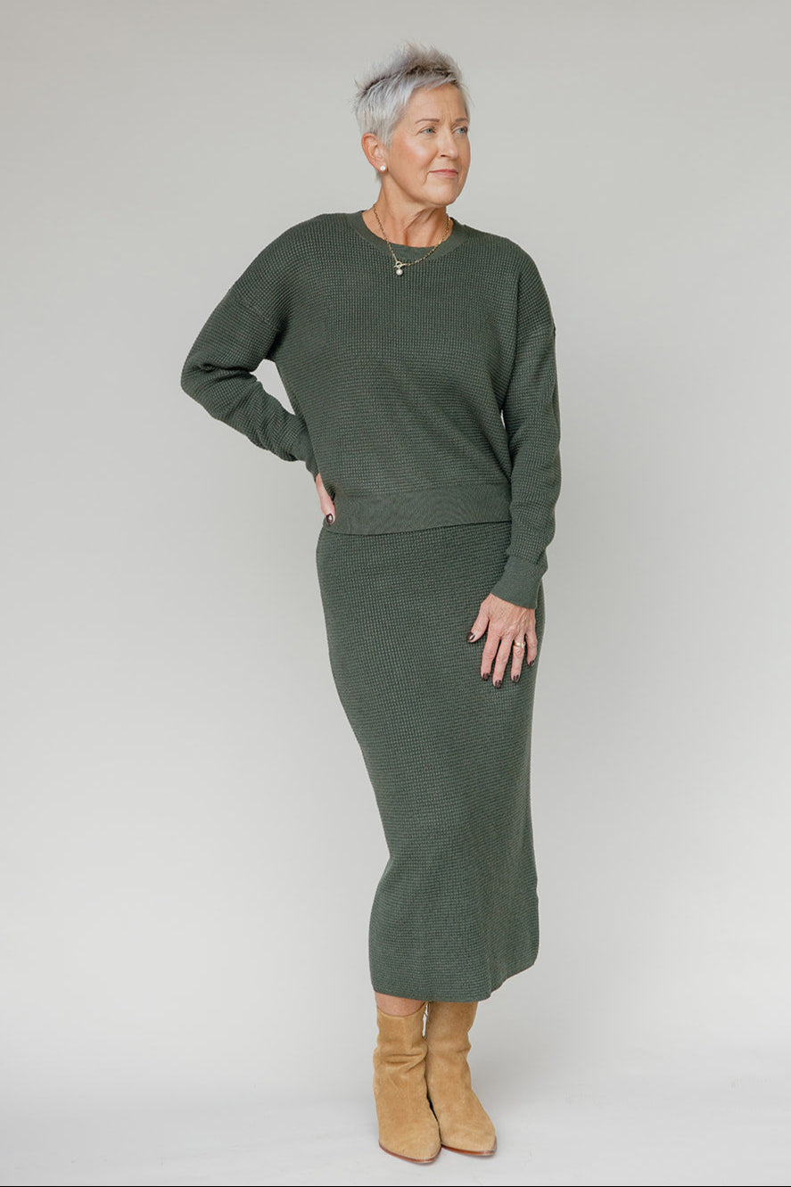 Brantley Waffle Textured Skirt