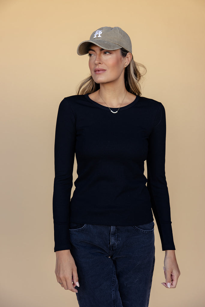 Too Right Ribbed Long Sleeve