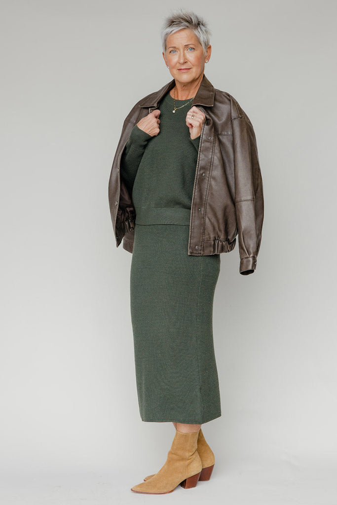 Brantley Waffle Textured Skirt