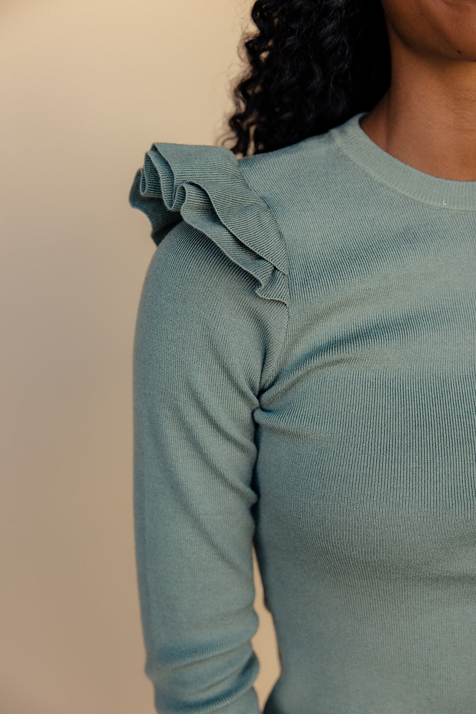 a close up of a woman's shirt