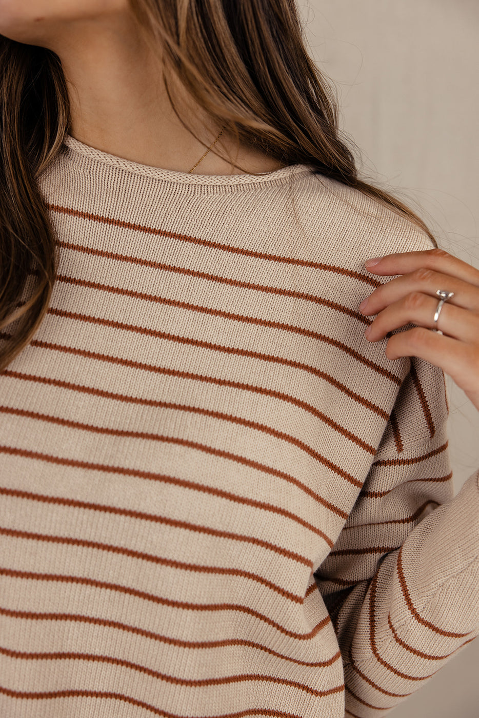 Rolled Neckline Sweater | ROOLEE