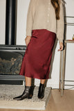 Holiday Muse Satin Skirt