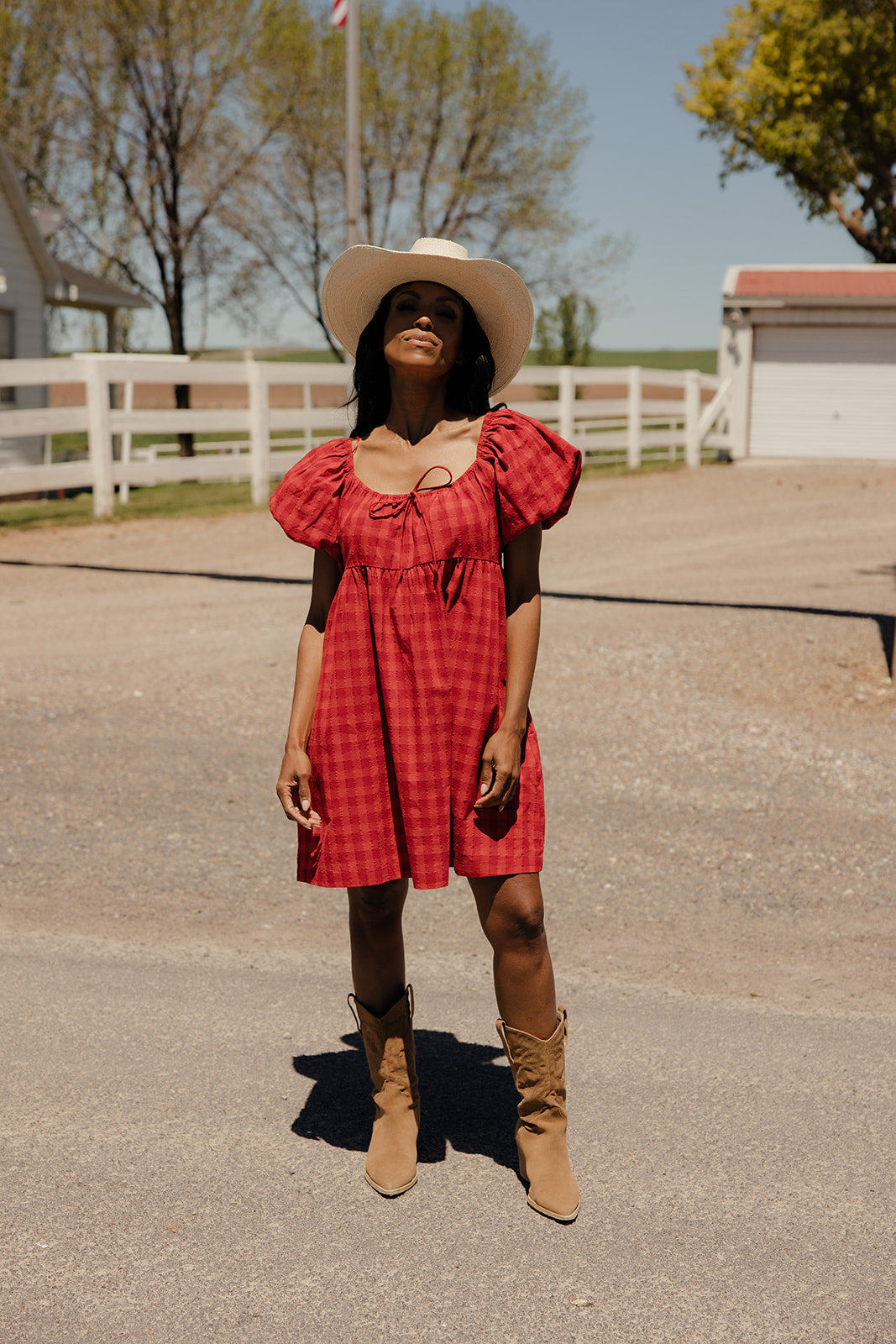 County Fair Gingham Dress