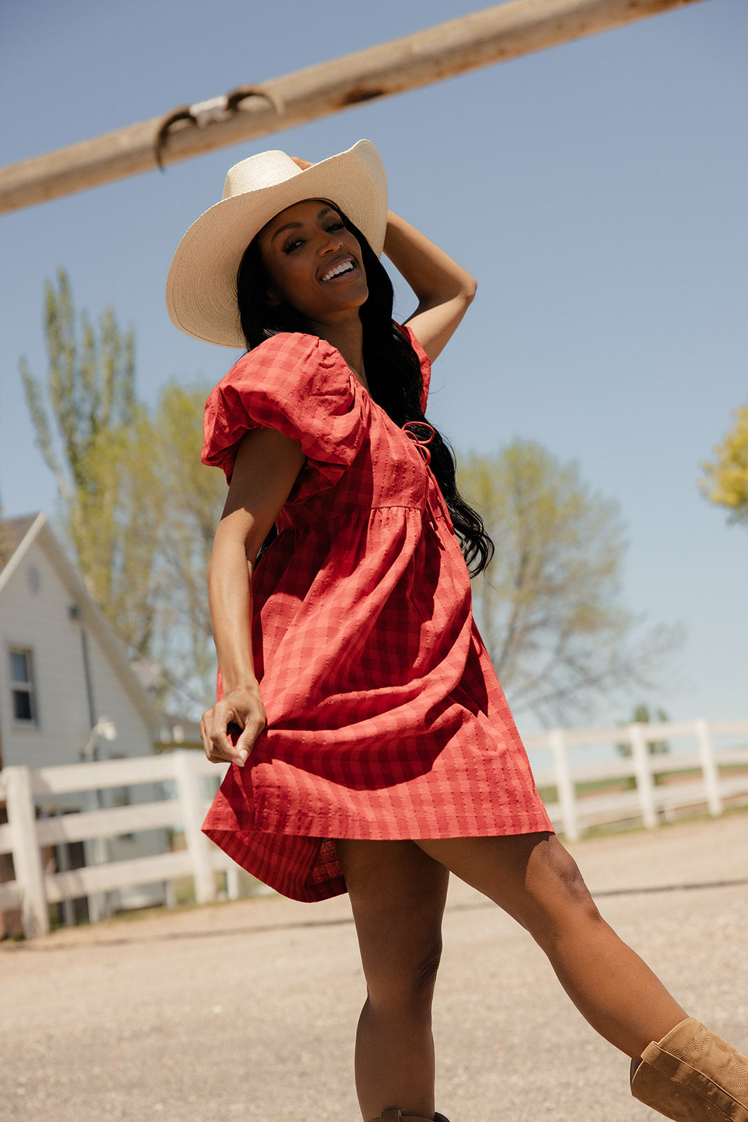 County Fair Gingham Dress