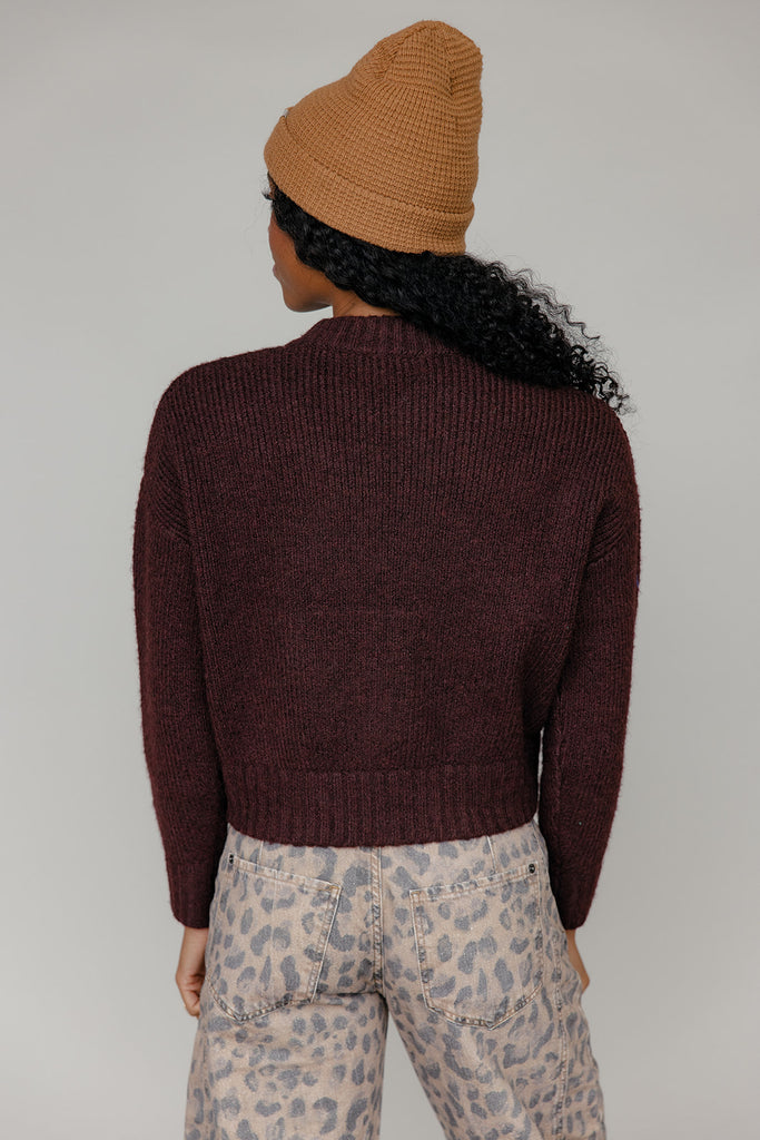 Rosewood Zip Sweater