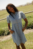Summer in Denim Collared Dress