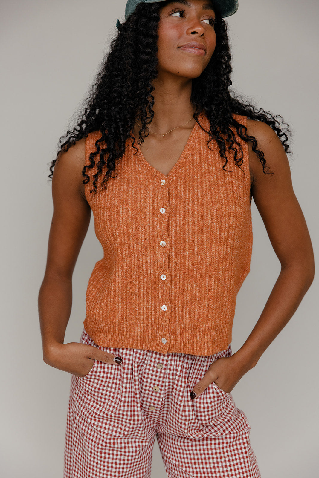 Sunset Groove Ribbed Vest