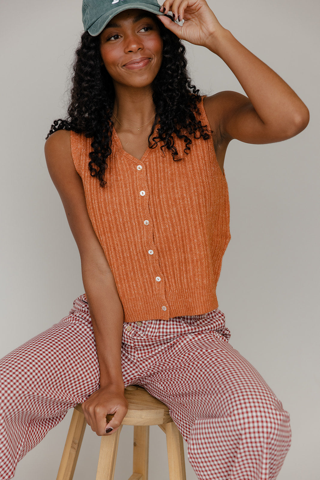 Sunset Groove Ribbed Vest