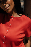 Main Street Button Blouse