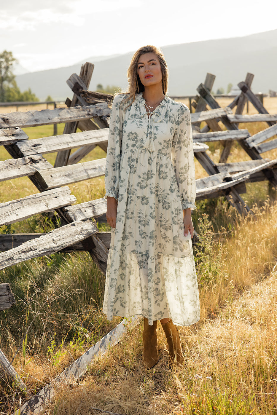 a woman in a white dress