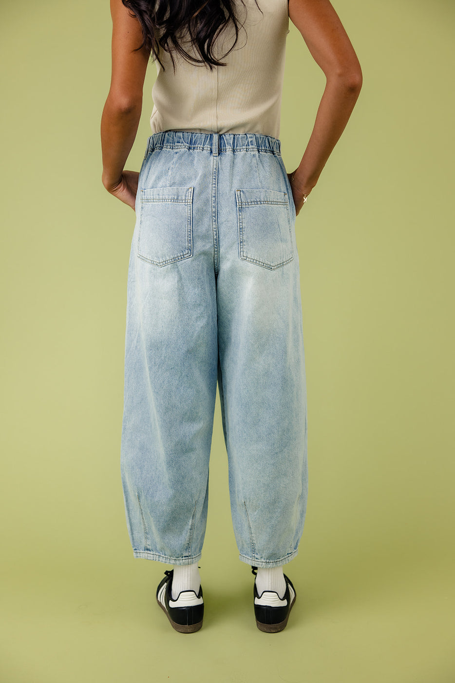 a person wearing a pair of jeans