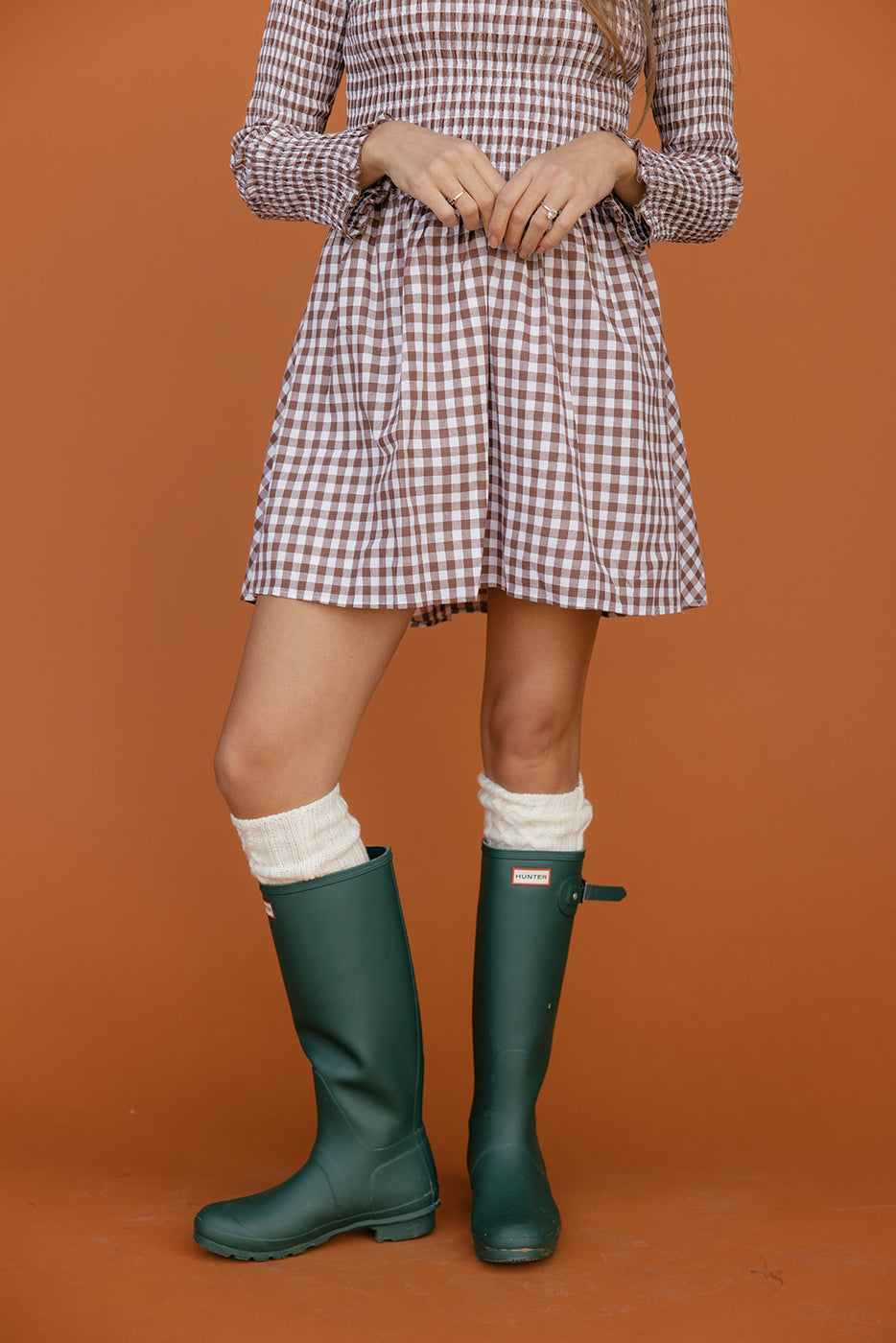 Harvest Check Gingham Dress
