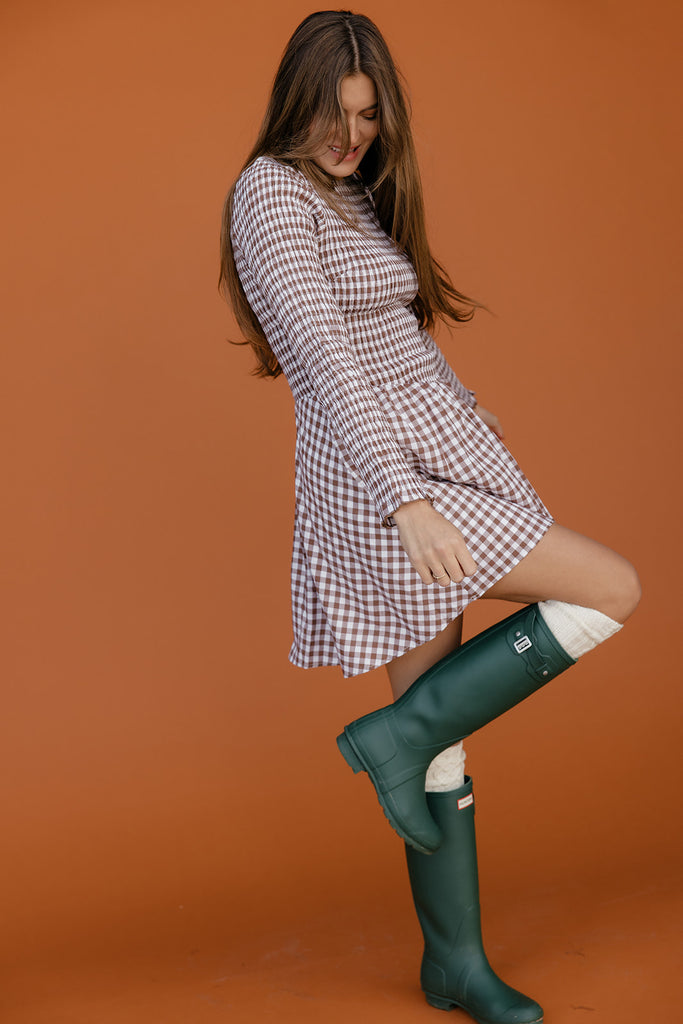 Harvest Check Gingham Dress