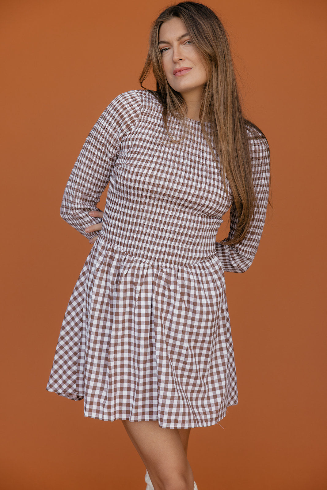 Harvest Check Gingham Dress