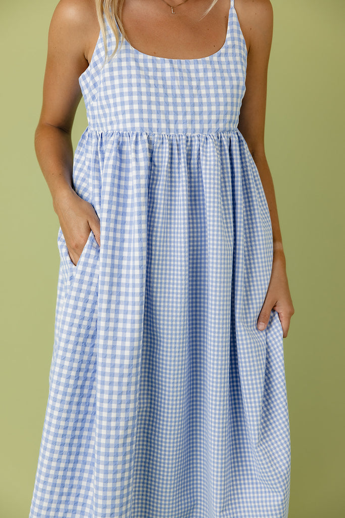 Lost In Your Arms Gingham Dress