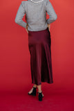 Holiday Muse Satin Skirt