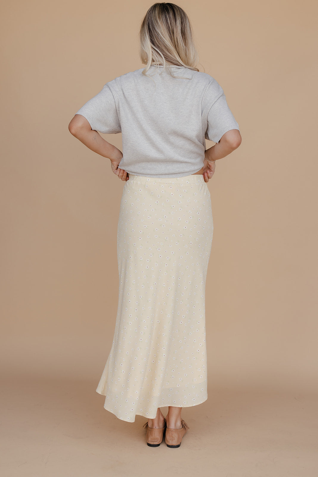 Little Flower Floral Midi Skirt