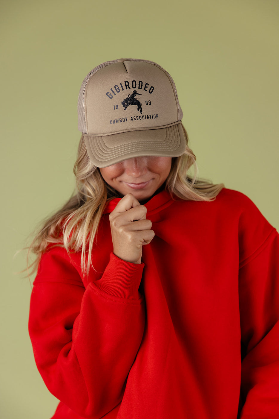 a woman wearing a hat