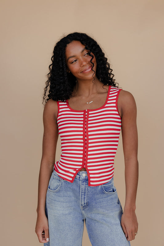 Summer Sweet Stripe Tank