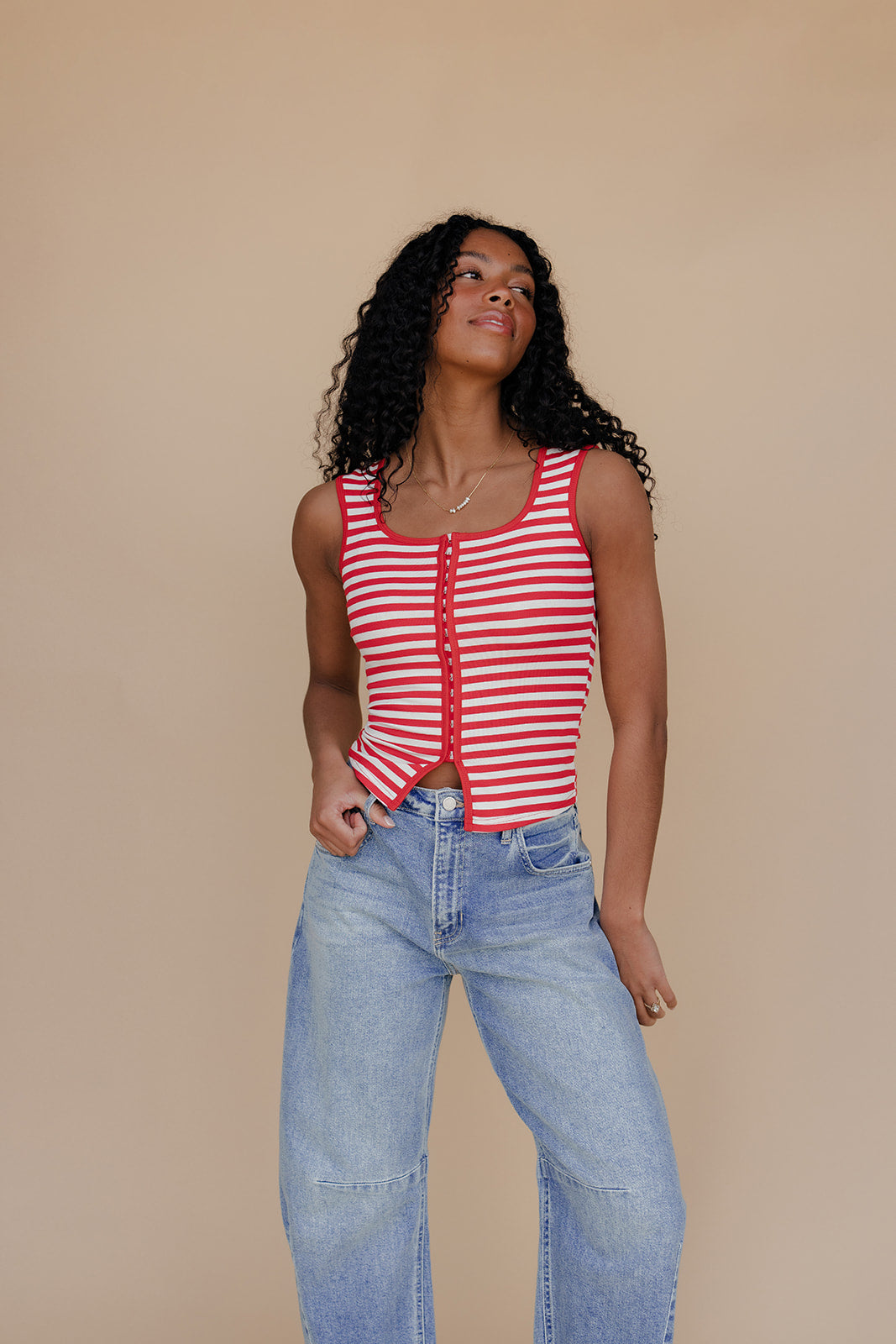 Summer Sweet Stripe Tank