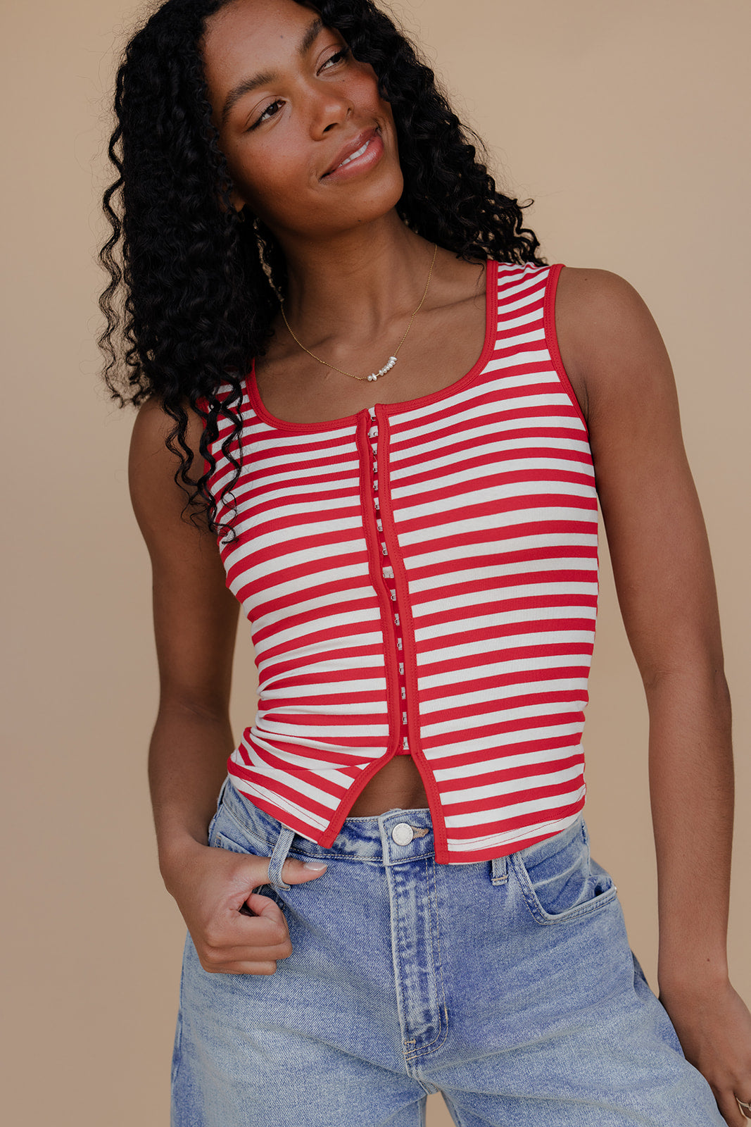 Summer Sweet Stripe Tank