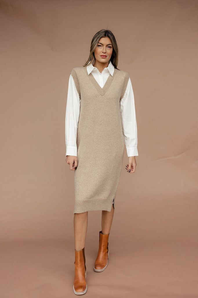 Thing Called Love Layered Sweater Dress