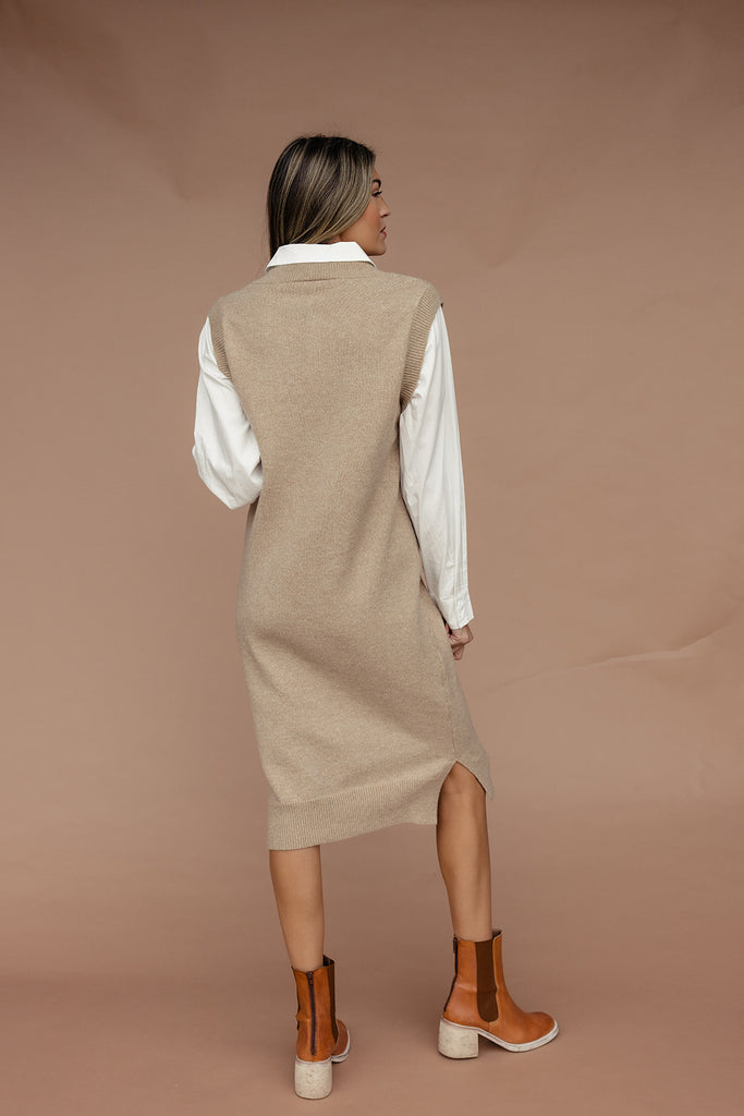 Thing Called Love Layered Sweater Dress