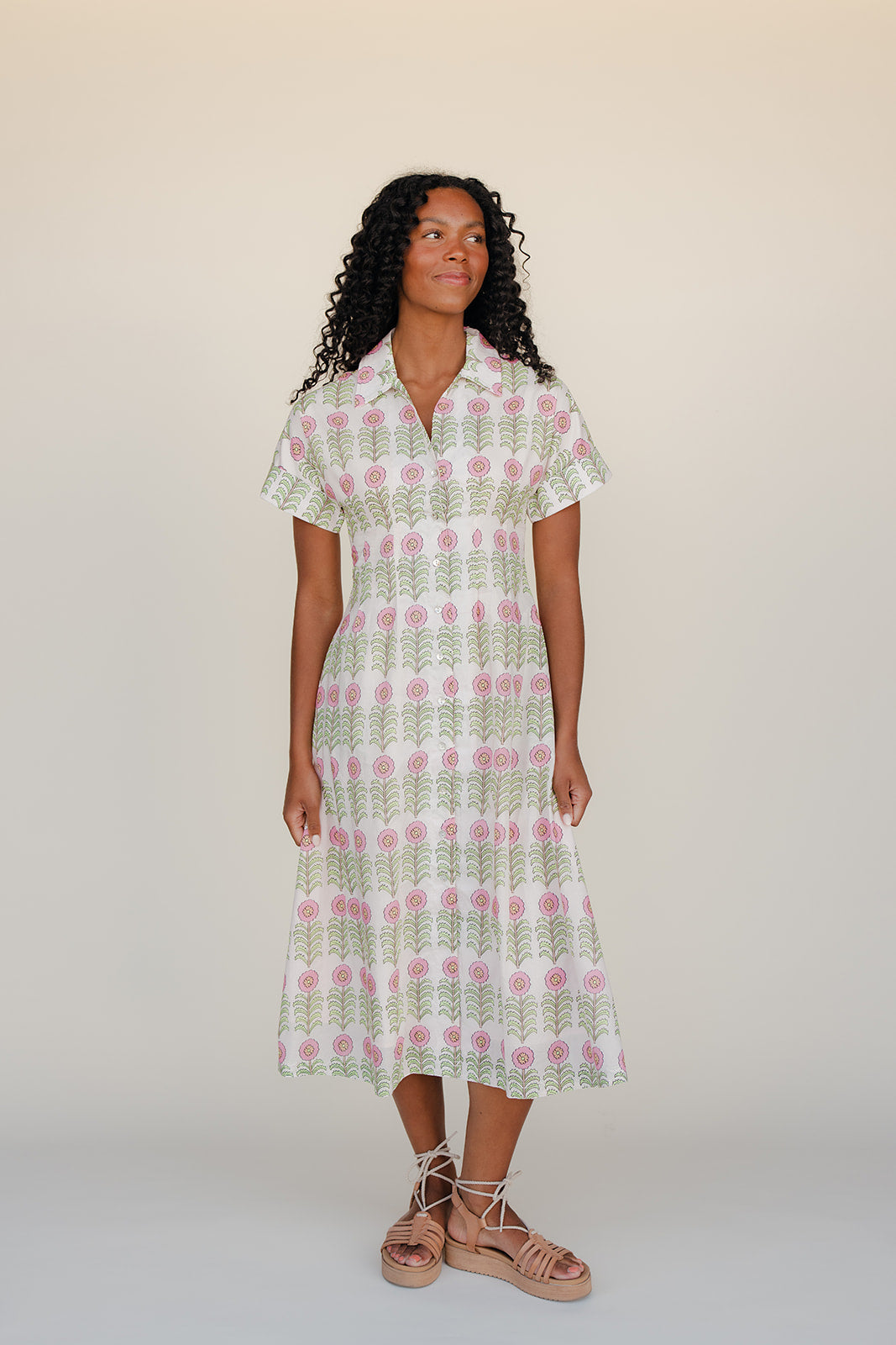 Pretty In Petals Midi Dress