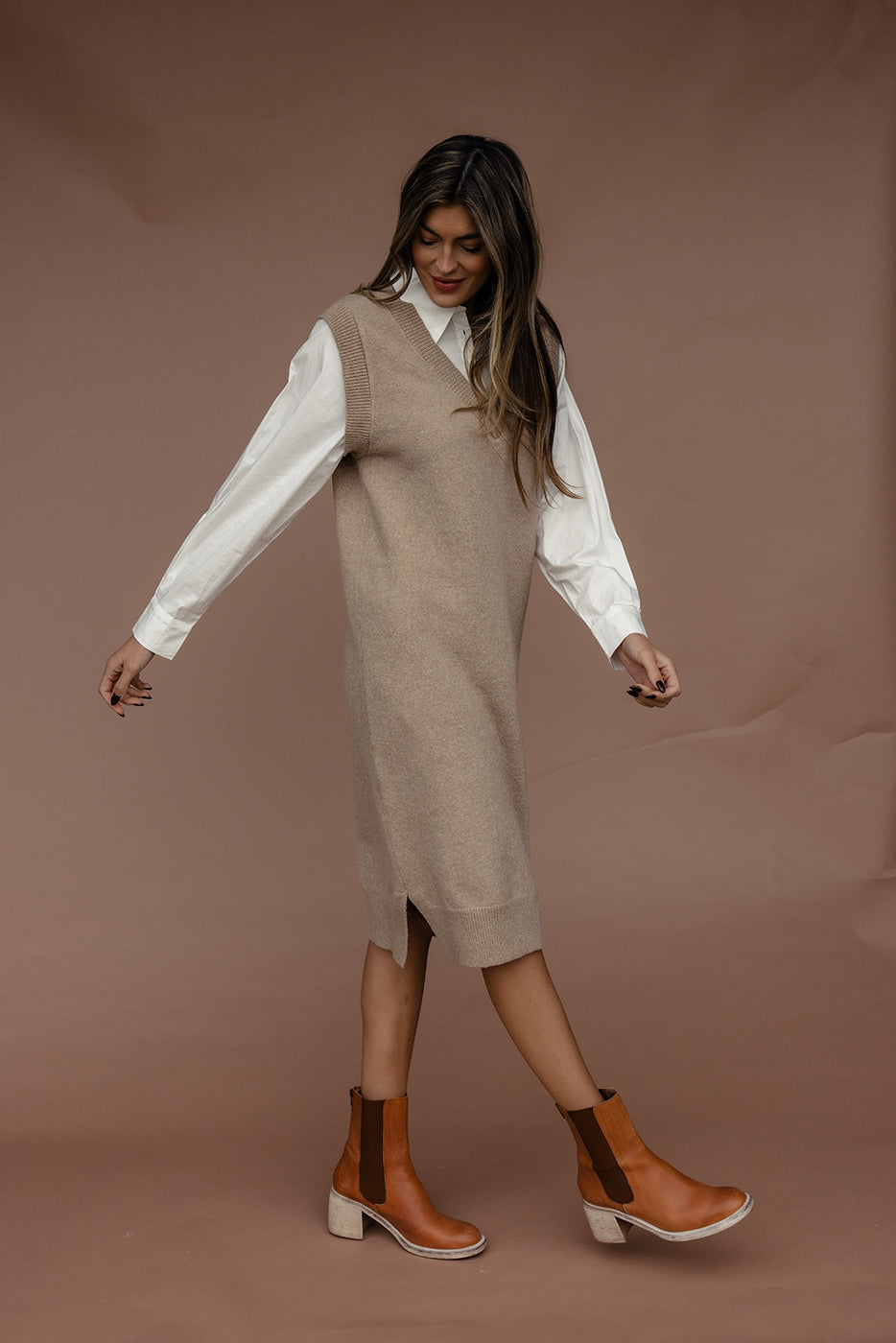 Thing Called Love Layered Sweater Dress