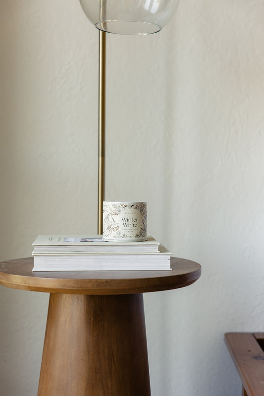 Winter White Large Tin Candle